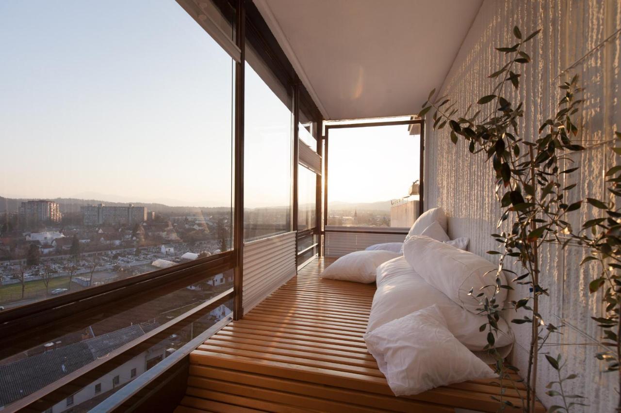 Bright Penthaus Apartement, With A Wonderful View Ljubljana Exterior foto